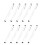 10Pcs Fineliner Pens Black Ink Durable Waterproof 3
