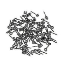 Hmwy-100pcs Threaded Boilie Bait Screws for Carp Hair Rigs Hooks Carp Fishing Terminal Tackle