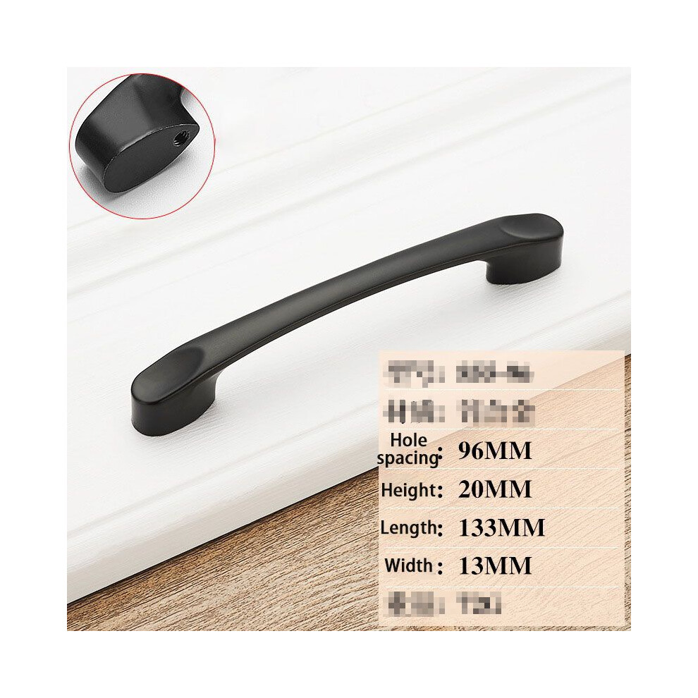 (B) Black Modern Matte Nickel Kitchen Cabinet Handle Door Pull Drawer Knob Hardware-image-OPC-PJ78M87-NEW