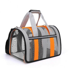 (Orange Small size) Cats Carriers Pet Carrier For Small Medium Cats Puppies Folding Travel Carrier