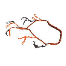 Portable Orange Paracord Duck Call Lanyard with Loops for Outdoor Hunting