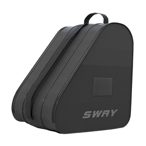 Ice Skate Storage Bag, Inline Skate Bag, Top Handle,, Versatile Breathable Accessories with Adjustable Black