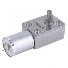 6v/12v24v High Torque Engine Mini Metal Worm Gear Motor Dual-axisjgy370 24v Rpm 150 Tw