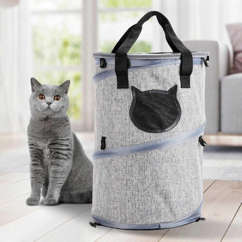 Foldable Cat Bag Portable Cat Bed Stress Free Cage Carrier Cat Soft-sided Carriers 1