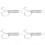 Spring Cage Lock High Elastic Durable Spring Hook for Fixing Rabbit Dog Cat Pet Cage DoorL 5