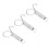 Spring Cage Lock High Elastic Durable Spring Hook for Fixing Rabbit Dog Cat Pet Cage DoorL 4