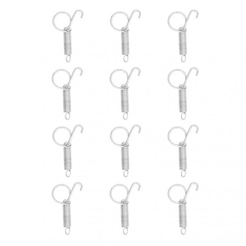 Spring Cage Lock High Elastic Durable Spring Hook for Fixing Rabbit Dog Cat Pet Cage DoorL 2