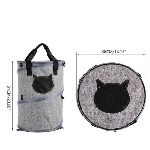 Foldable Cat Bag Portable Cat Bed Stress Free Cage Carrier Cat Soft-sided Carriers 2