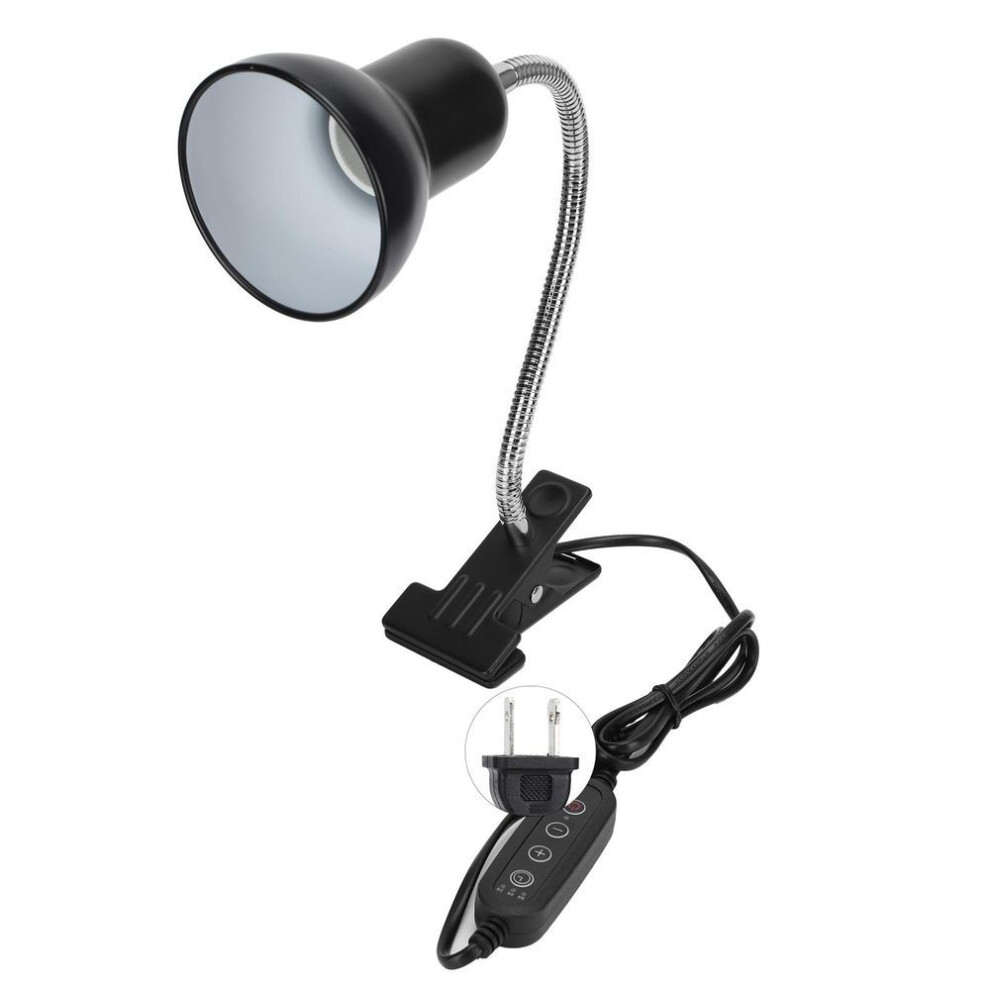 Reptile Sun Basking Lamp Clip On Bracket Metal Flexible Heating Light Clamp Holderus Plug 110v