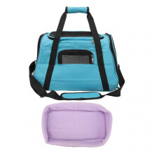 Pet Carrier Portable Foldable Handheld Breathable Pet Travel Carrier Bag with Cushion for Outdoor Walking Camping Light Blue