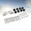 Universal Metal Motorcycle Side Luggage Case Fasteners, Secure Mounting 4