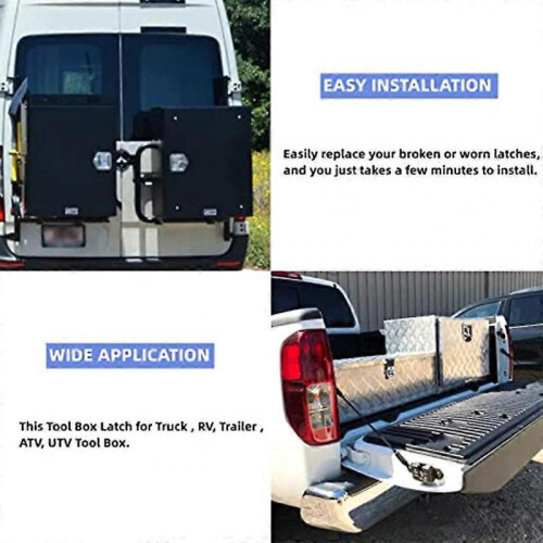 Rv Yacht Door Lock Accessories Stainless Steel Toolbox Lock T-toolbox Lock 2
