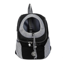 (36x45x21 cm, Black) Pet Carrier Backpack Breathable Travel Shoulder Bag