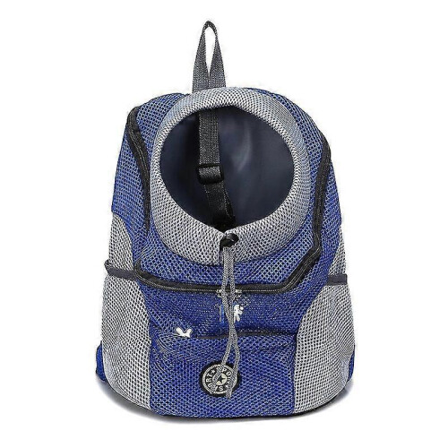 (30x34x16 cm, Blue) Pet Carrier Backpack Breathable Travel Shoulder Bag
