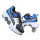 Inline Skate, 2in1 Shoes, Adjustable Quad Roller Skate Boots, BlueBlack40 1