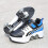 Inline Skate, 2in1 Shoes, Adjustable Quad Roller Skate Boots, BlueBlack40 5