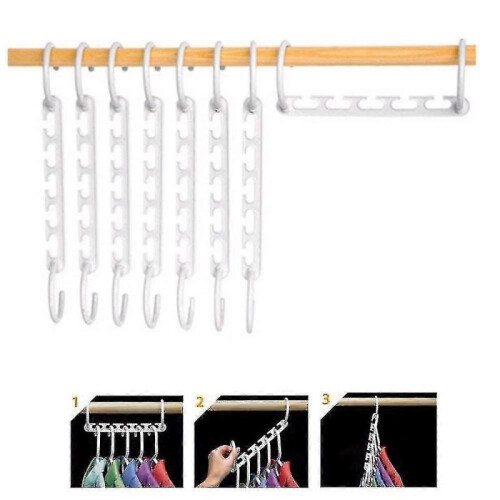 Hmwy-saving Funct Wonder Closet Izer H Clothes 8pcs 1