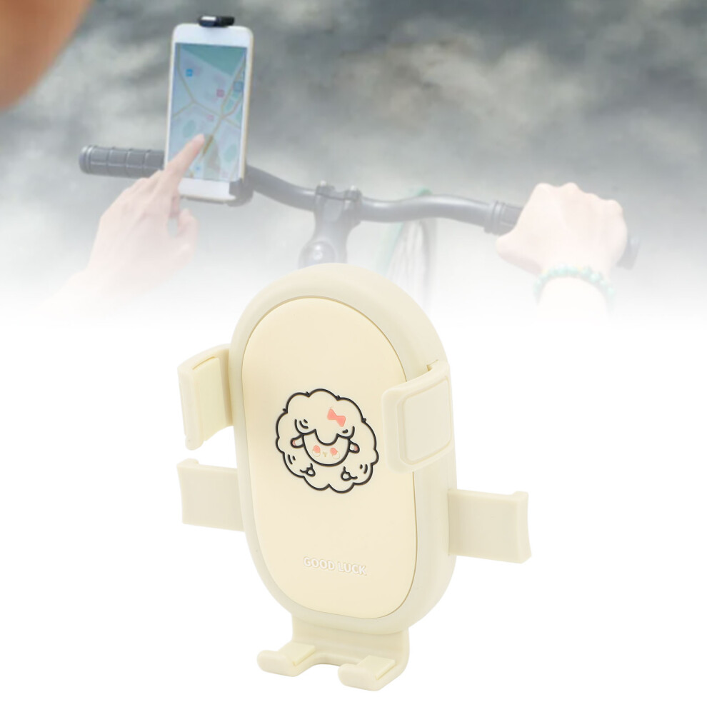 Motorcycle Handlebar Phone Holder For 4.7-7.1 Inch Phones Beige 7601330201766