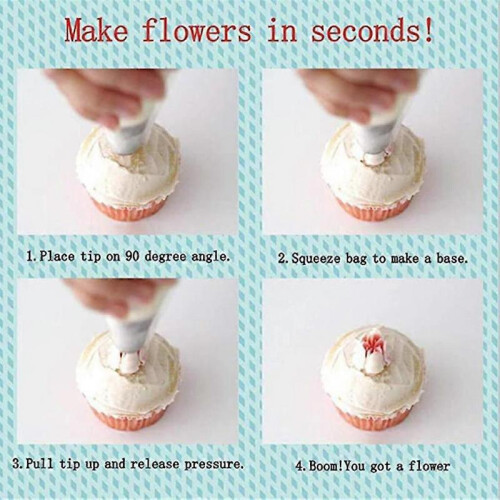 Tips Set Cake Cream Decoration Pastry Tools Stainless Steel Icing Piping Nozzle 2