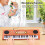 49-Tasten-Elektronisches Keyboard 53x18x5 cm Orange 12