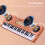 49-Tasten-Elektronisches Keyboard 53x18x5 cm Orange 11