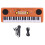 49-Tasten-Elektronisches Keyboard 53x18x5 cm Orange 3