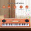 49-Tasten-Elektronisches Keyboard 53x18x5 cm Orange 7