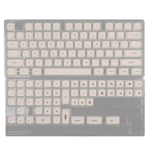 126 Keys Cute Graffiti Keycaps Ma Profile Thick Pbt Dye Sub Keycaps Mechanical
