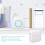 200DPI Bluetooth Portable Thermal Printer with 10 Rolls, Black & White 5