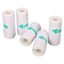 10 Rolls 57x25mm PVC Self Adhesive Thermal Paper for Portable Printer