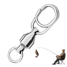 Saltwater Connector Fishing Carabiner Swivels Solid Ring Stainless Steel 6
