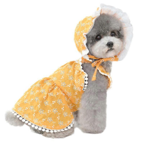 (Xl,Blue)Pet Clothes Spring Summer Cat Clothes Puppy Skirt