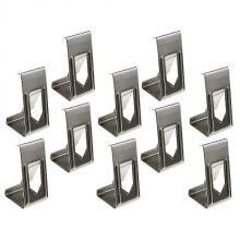 Picture Frame Metal Clips Spring Turn Hanger for 3D Printer Bed 2.50X1.50X1.10CM Silver Hanging Tool 50Pcs
