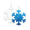 8 Pack 10 Inch Sublimation Wind Spinner Blanks,3d Snow Sublimation Wind Spinner Blanks for Outdoor 18