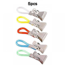 5/10pcs Household Tea Towel Hanging Clips Clip On Hooks Loops Hand Towel Hangers Hanging