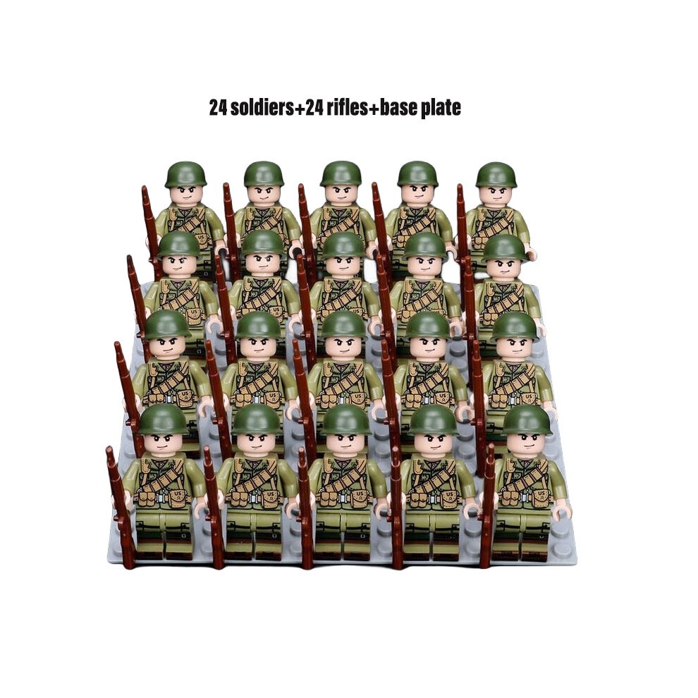 (Soldiers A) Wwii Union Soviet German Forces Soldiers Minifigures Kid Building Toys Blocks