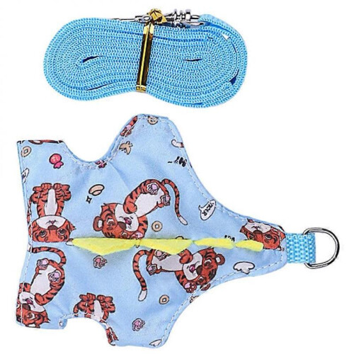 Hamster Harness and Leash Set Summer Rabbit Leash Harness Pet Costume Party 1Set 2