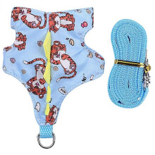 Hamster Harness and Leash Set Summer Rabbit Leash Harness Pet Costume Party 1Set