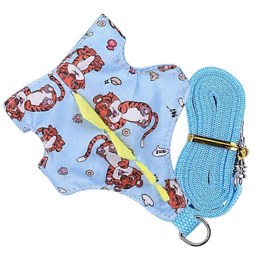 Hamster Harness and Leash Set Summer Rabbit Leash Harness Pet Costume Party 1Set 1