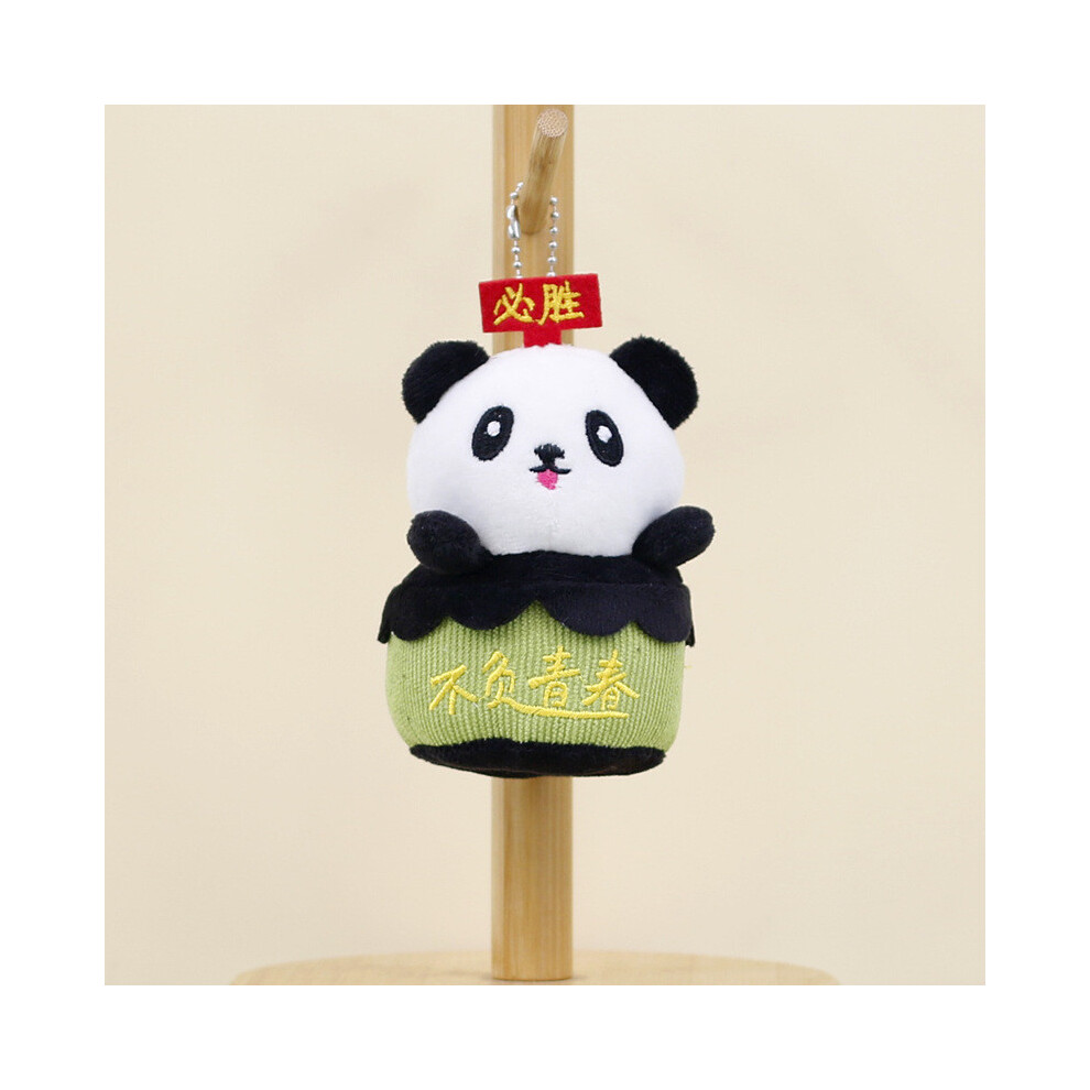(Youthful Spirit) Panda Cute Plush Toy Keychain With Short Plush Material Graduation 12cm For-image-OPC-PJ792NZ-NEW