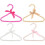 Pet Apparel Hangers Bow Shape Pink Use Clothes Drying 4Pcs 4