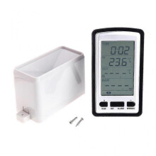Wireless Rain Meter Gauge Weather Station Indoor/outdoor Temperature Recorder