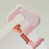 Desk Backpack Hook No Drilling Backpack Hanger Under Desk Clamp Holder for Earphone, Cute Table Side Hook Organizer for Dorm Home Rose 2