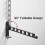 Wall-mounted Clothes Rack, Wall-mounted Hanger Drying Rack, 90 Rotation Wall-mounted Foldable Clothe 2