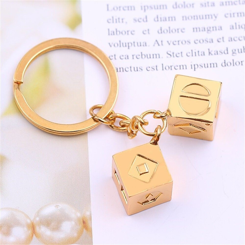 (Double Pendant Keychain) Star Wars A Story Han Solo Dice Sabacc Lucky Dice Millennium Falcon Cosplay Prop