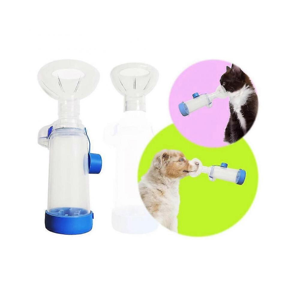 Inhaler Spacer with 2 Masks for Pets Cat and Small Dog Inhaler Spacer for ,with Round Shape Silicon