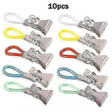 5/10pcs Household Tea Towel Hanging Clips Clip On Hooks Loops Hand Towel Hangers Hanging Clothes Peg