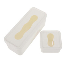 Trash Bag Holders Wall-Mounted Garbage Bag Storage Box Families White 21.5X8.5X7.5CM PP Material 2Pack