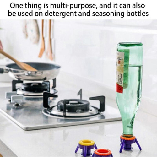 Bottle Emptying Kit, Universal Bottle Compatibility, Eco-Friendly Reusable, Leak-Proof Design, Easy-To-Use Dispenser, Multicolor (6PCS) 2