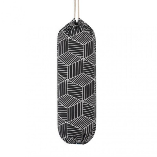 (F) Plastic Bag Holder Portable Space-saving Washable Wall Mount Plastic Bag Organizer With Hook Daily Use